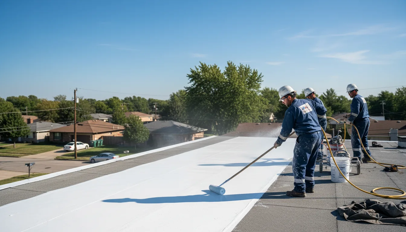 Commercial roof coating in Bethel, OK near me